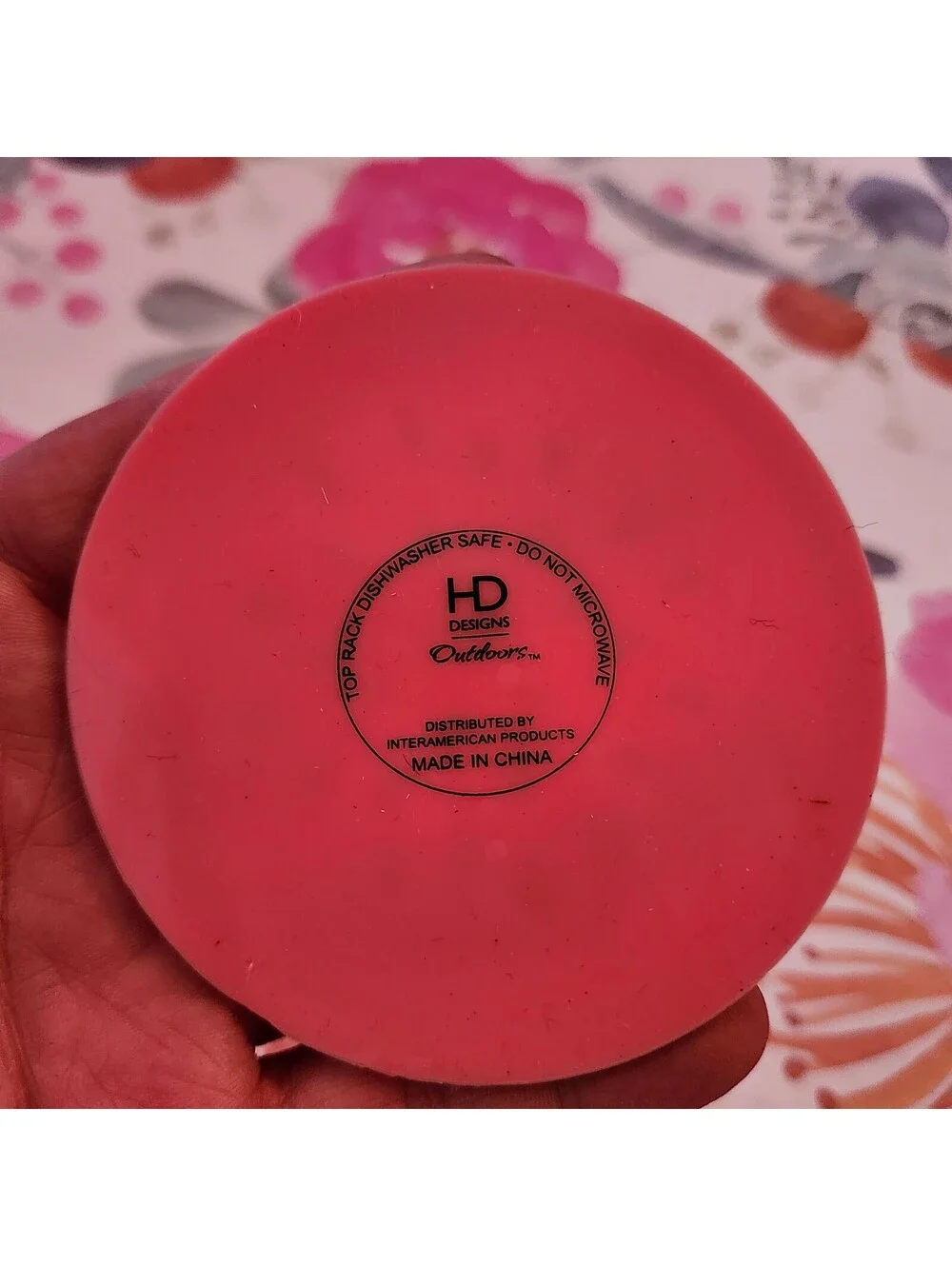 HD Designs Outdoors Watermelon Silicone Coasters Set of 4 Pink Summer Fruit